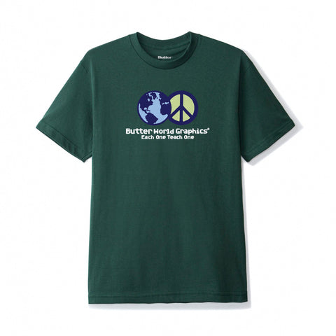 日本未入荷 関税送料込み BUTTER GOODS World T-Shirt World Peace Tee – Butter Goods