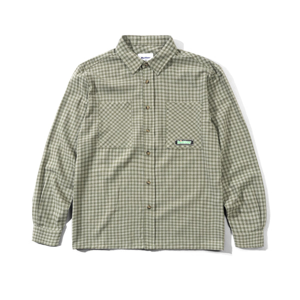 【BUTTER GOODS】Bugs Flannel Shirt Green Ace Shirt, Green – Butter Goods
