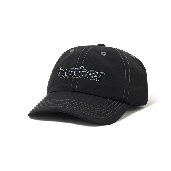 帽子 Buttergoods 6panel cap black freesize Butter Goods Design 6 Panel Cap - Black – Eastern Boarder