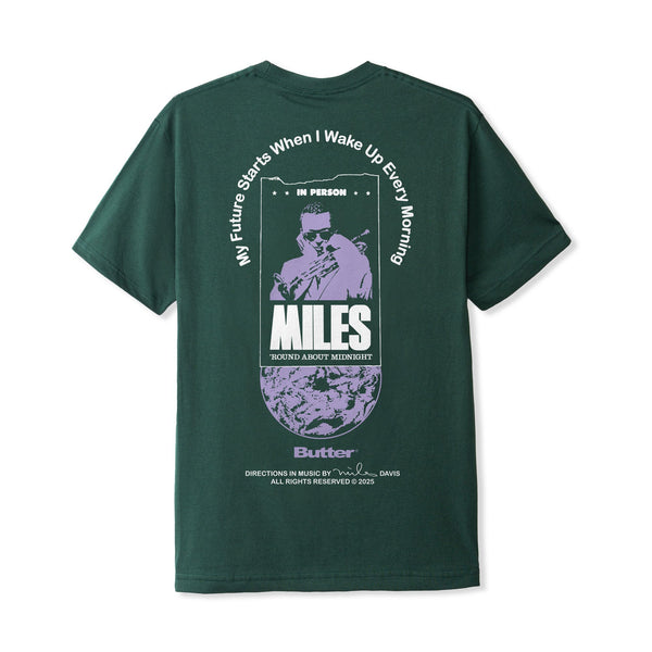Butter Goods Round About Midnight ジャージ Tシャツ 半袖 Round About Midnight Tee, White – Butter Goods