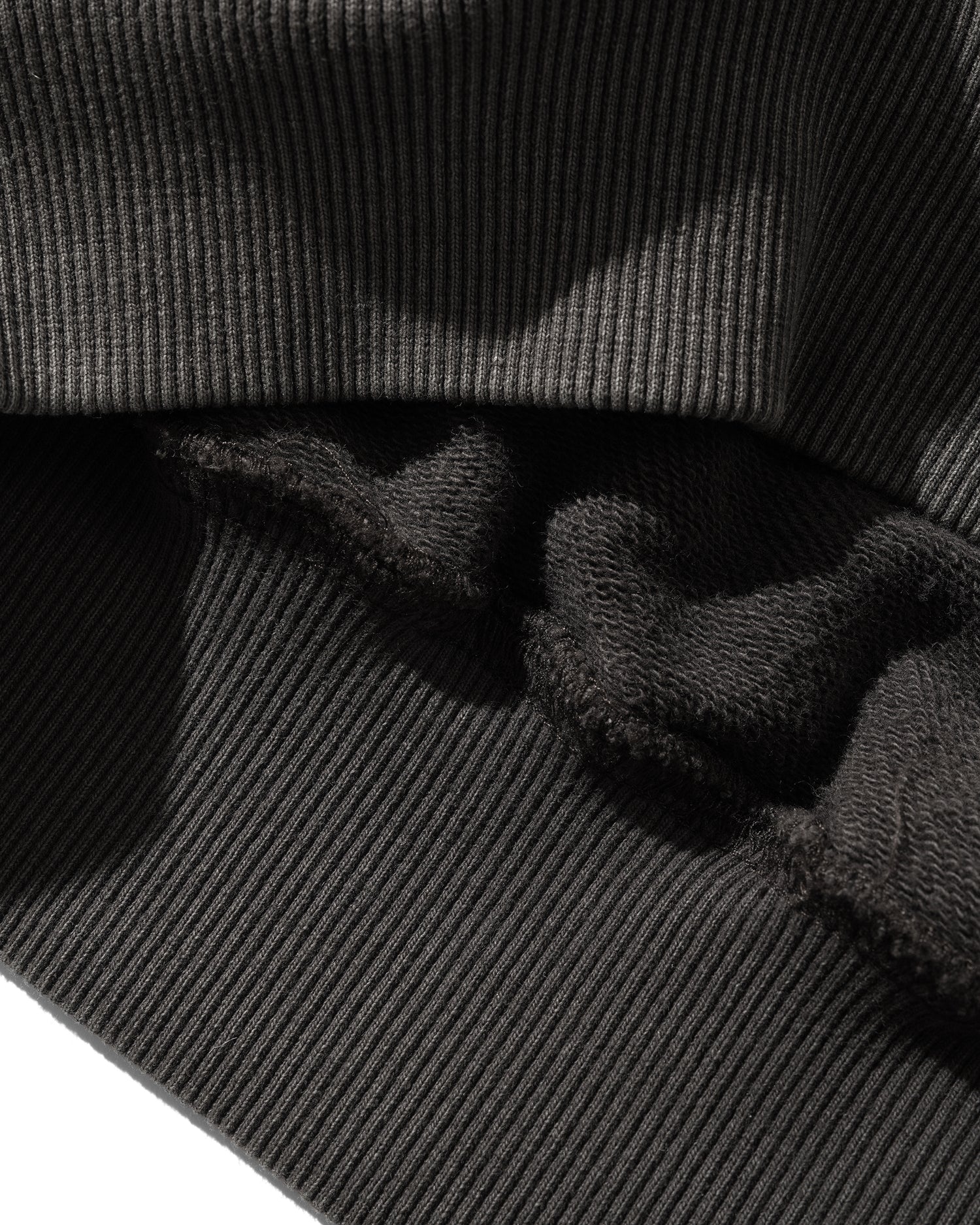 Basic Pullover Hood, Washed Black