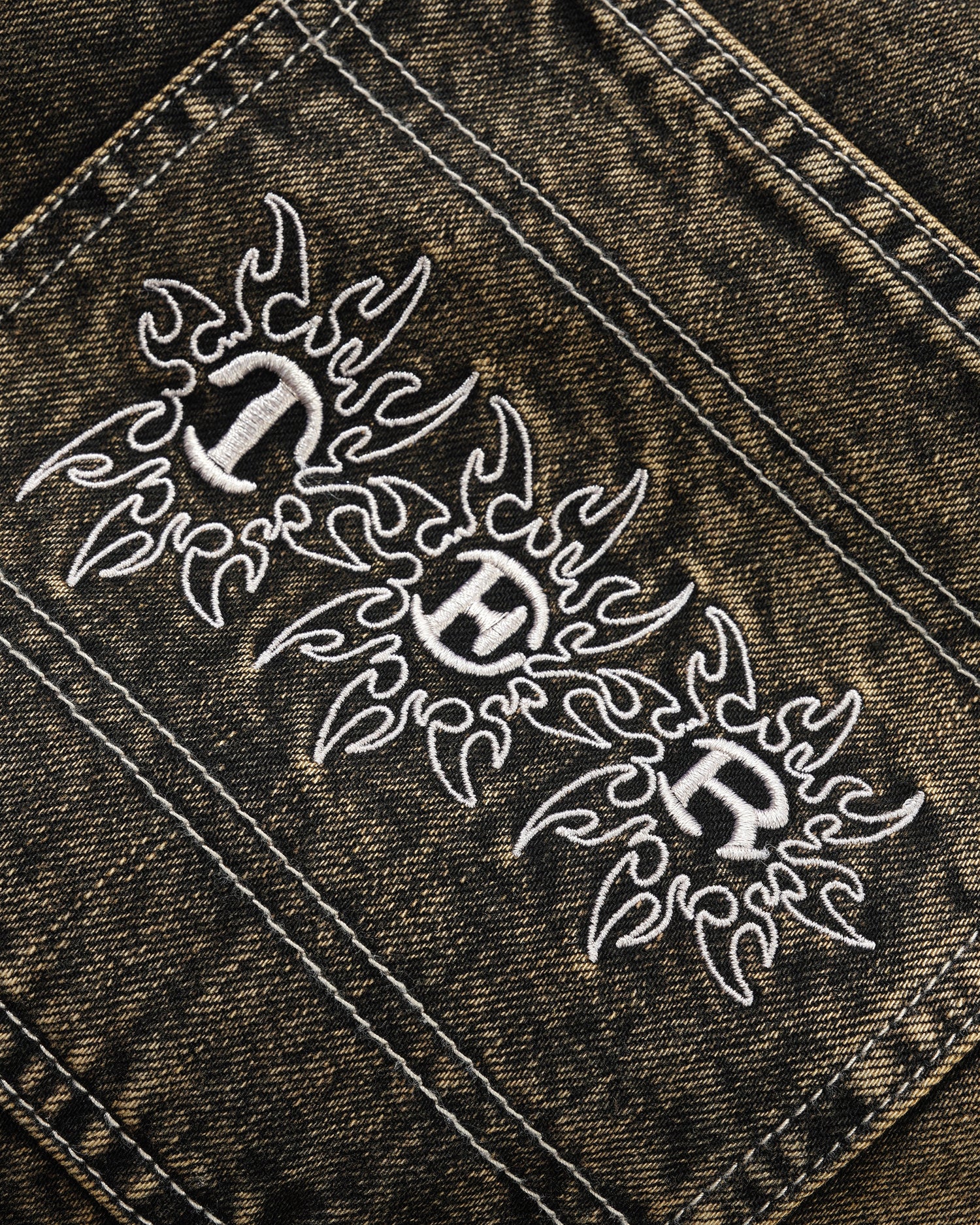 Bronco Denim Shorts, Brown Tint