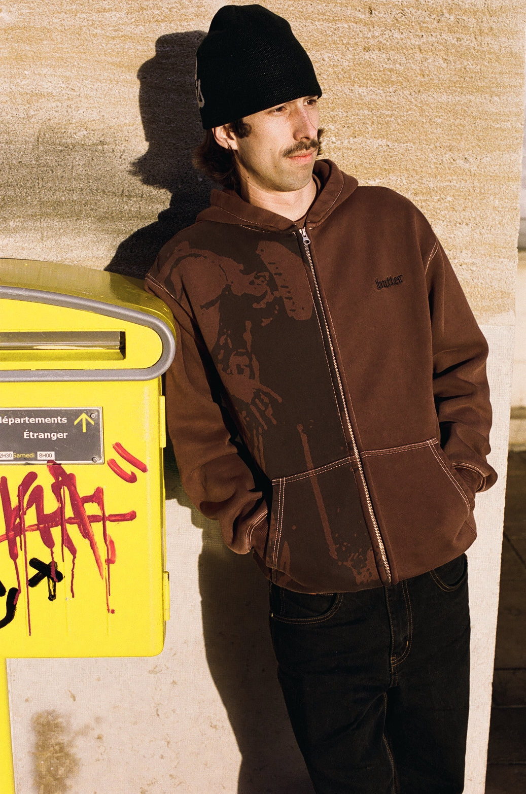 Thanks Zip-Thru Hood, Brown