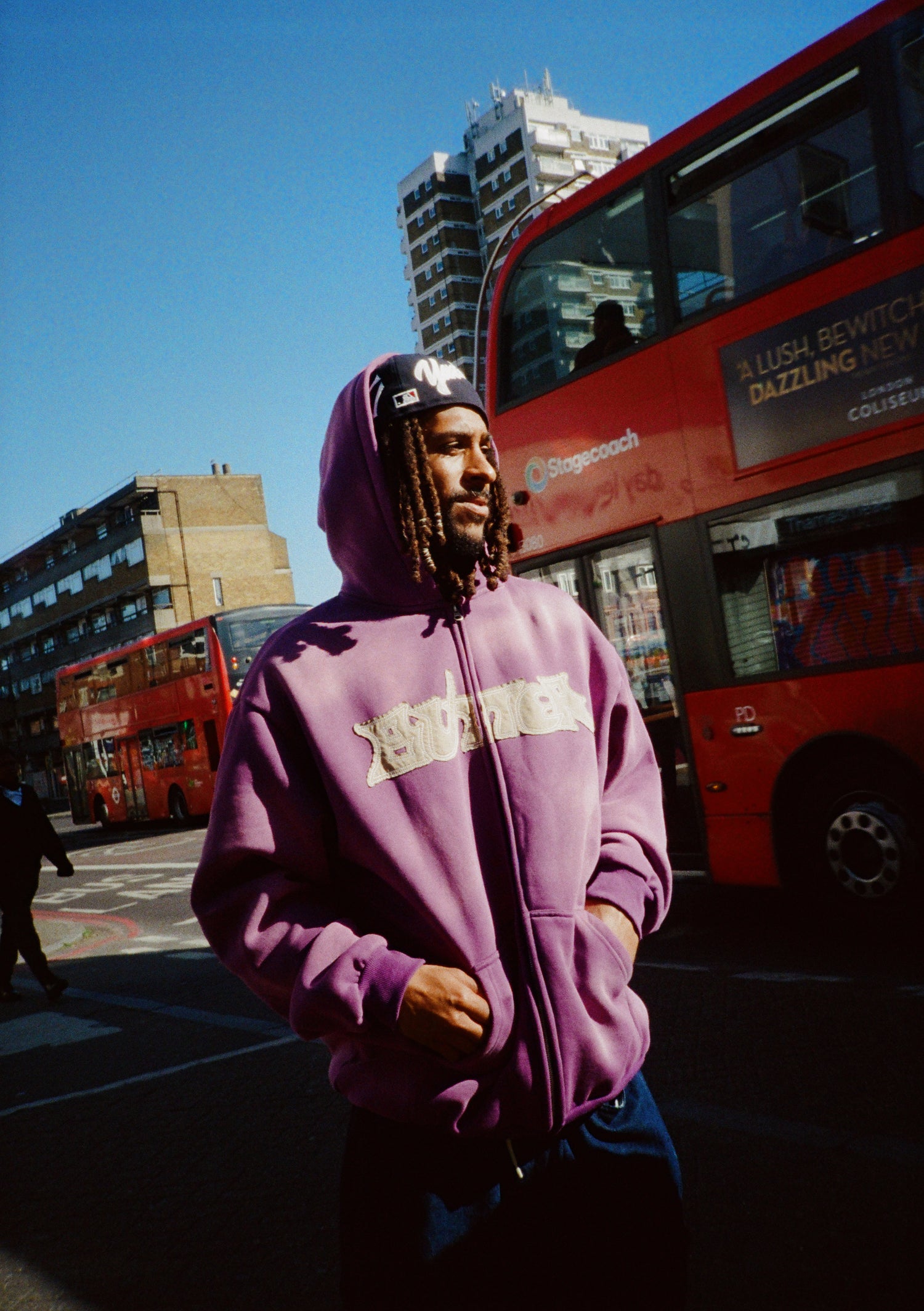 Encounter Zip-Thru Hood, Washed Purple
