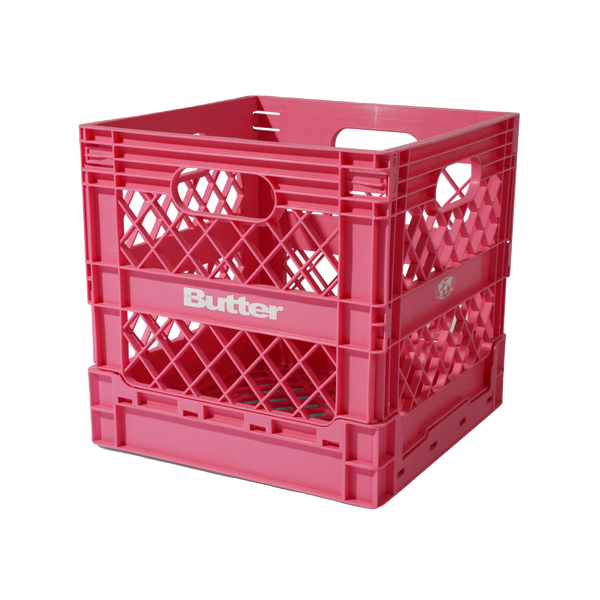 Collapsable Record Crate, Pink – Butter Goods