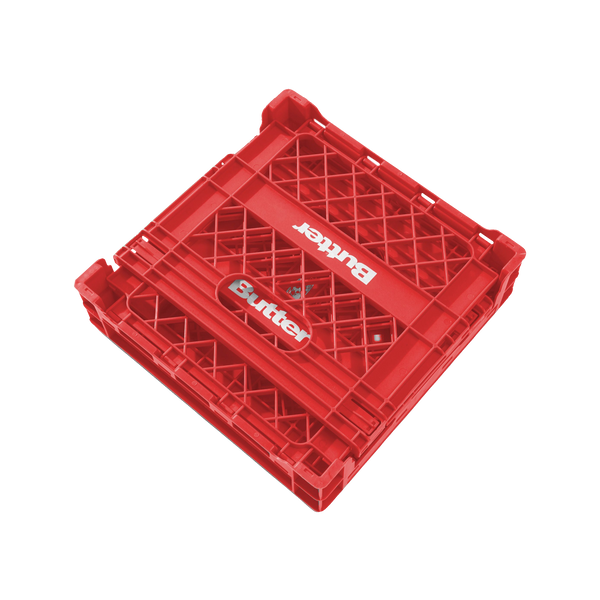 家具・インテリア BUTTER GOODS RECORD CASE CRATE RED Collapsable Record Crate, Red – Butter Goods
