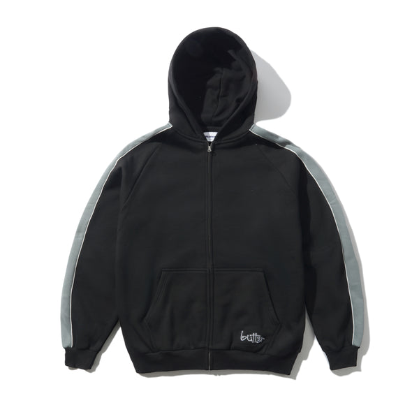 【BUTTER GOODS】 Terrain Zip-Thru Hood, Black ConnectionsZip-