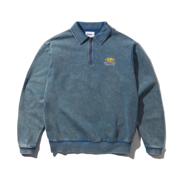 トップス ButterGoods Northcliffe 1/4 Zip Pullover Corp 1/4 Zip Pullover, Navy – Butter Goods