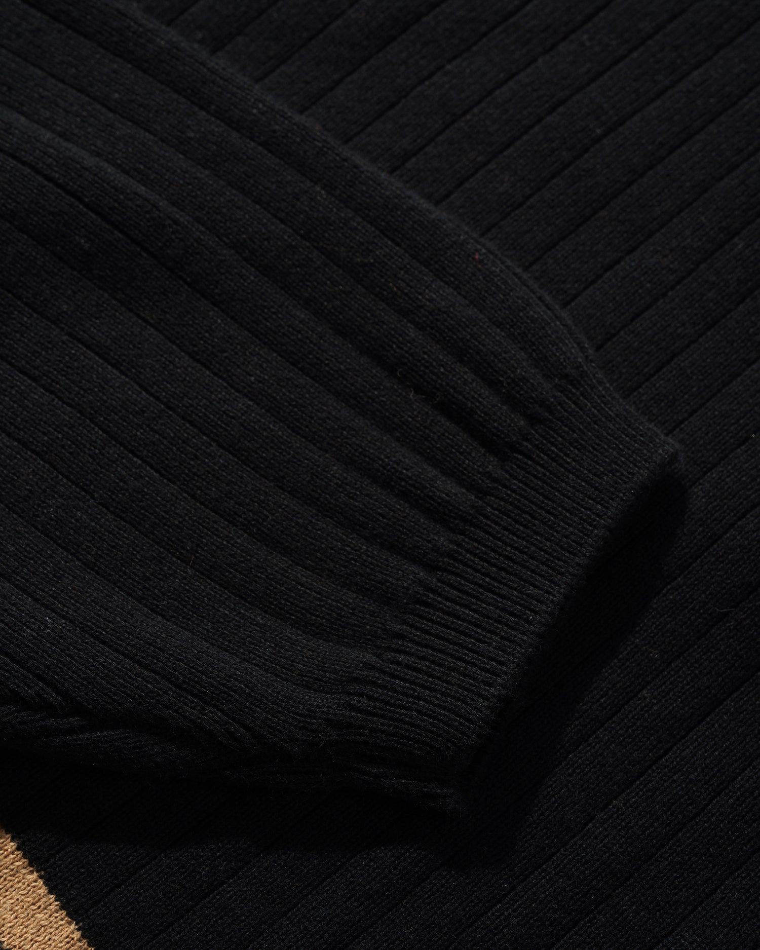 Crest Knit Sweater, Black