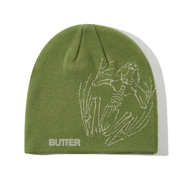 Fossil Skully Beanie, Moss – Butter Goods