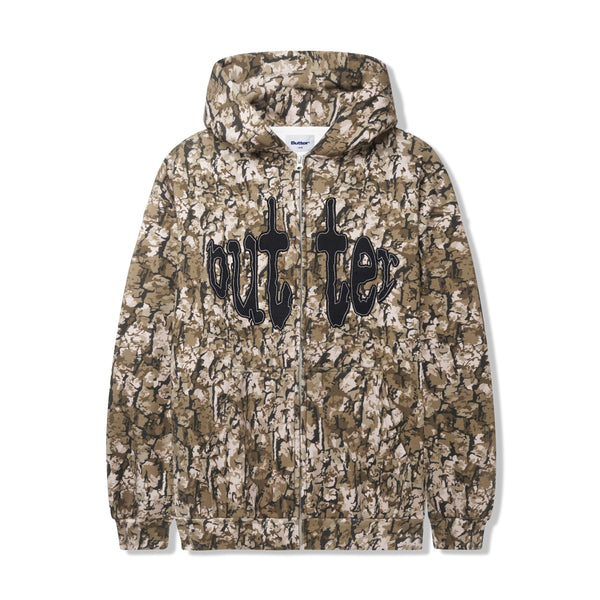 Butter Goods Frenzy ジップスルー フーディ Grey Tan 送料込み FrenzyZip-