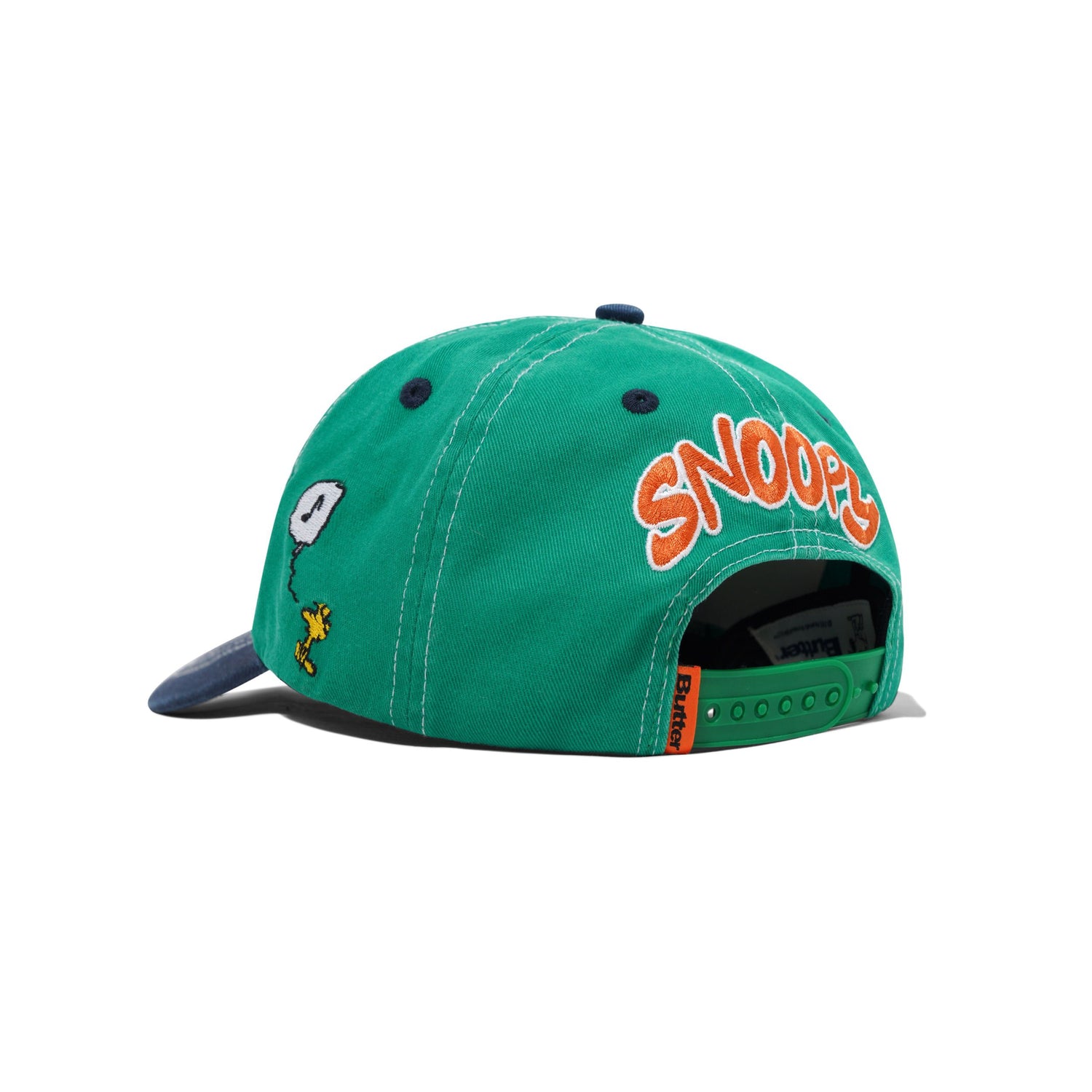 Music Snapback Cap, Washed Kelly Green / Navy