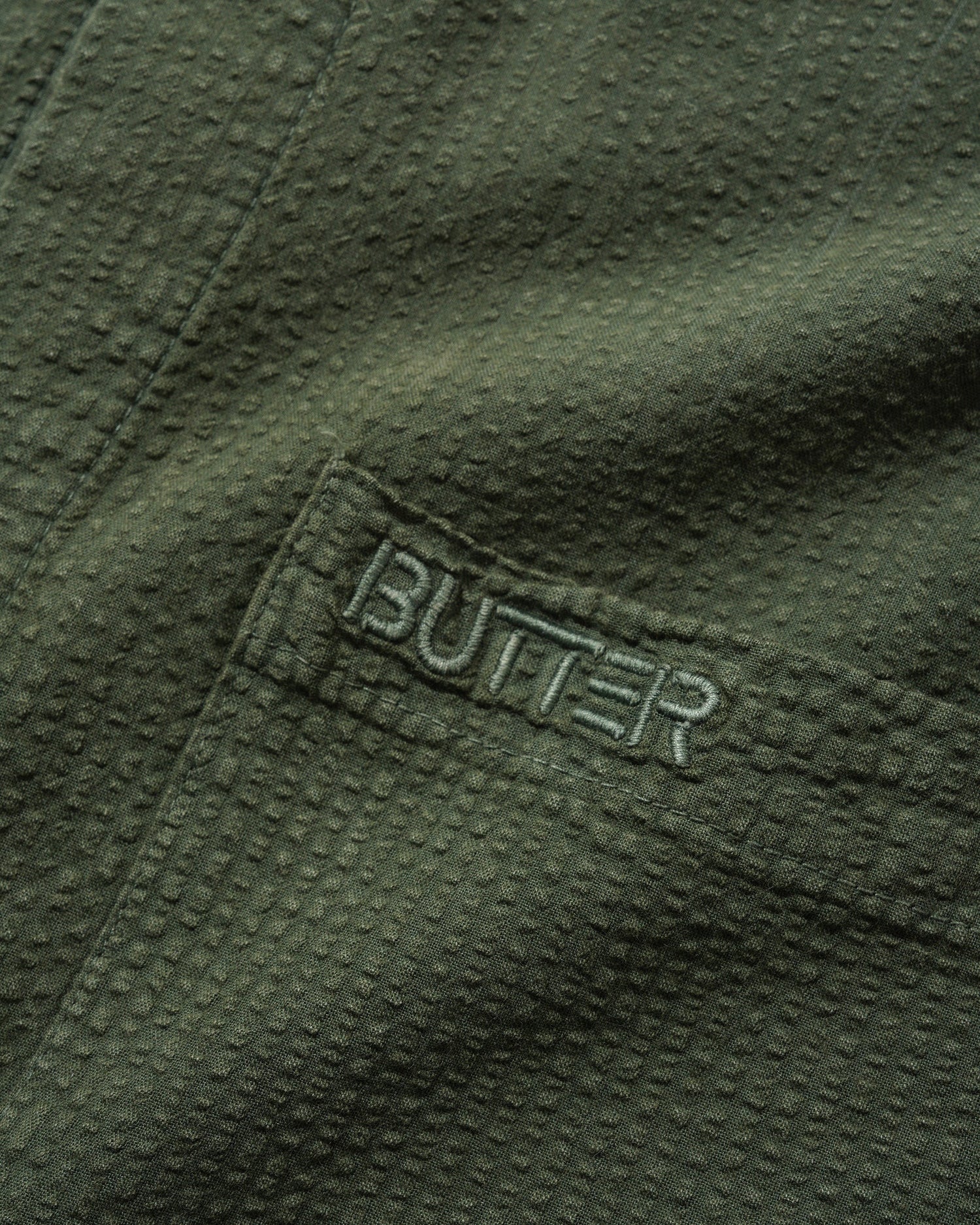 Overdye Seersucker S/S Shirt, Army