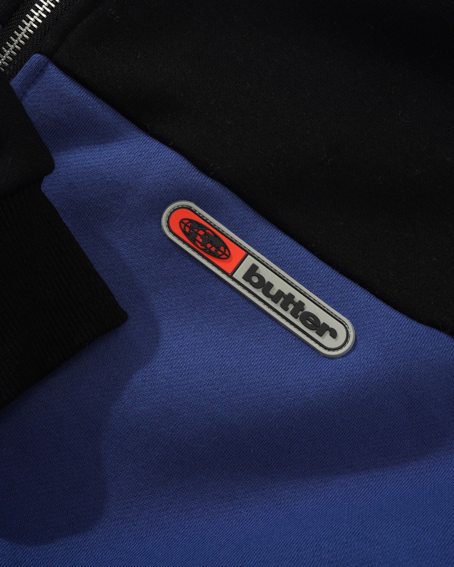 Panel Zip-Thru Hood, Black