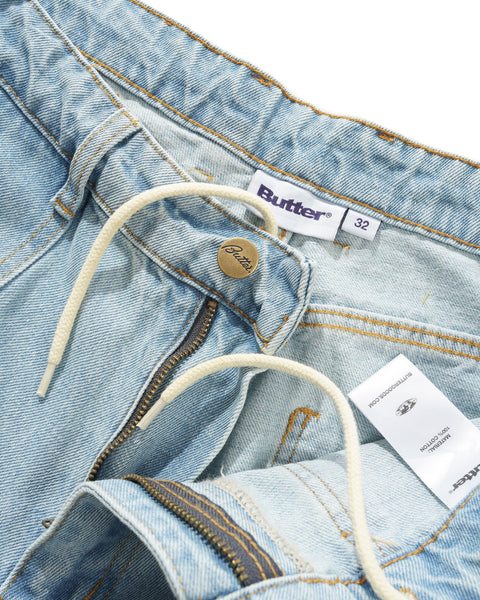 Patch Pocket Denim Jeans, Faded Light Blue – Butter Goods Patch Pocket Denim Jeans, Faded Light Blue – Butter Goods