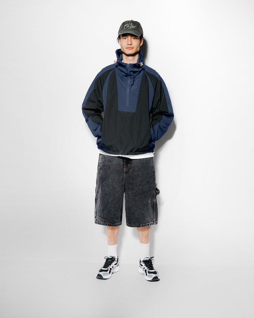 Weathergear Denim Shorts, Repaired Indigo
