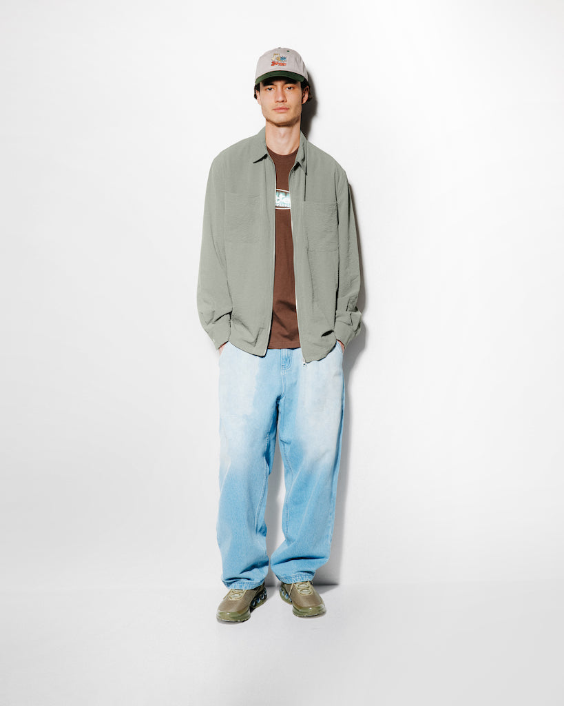 Carve Zip Shirt, Walnut