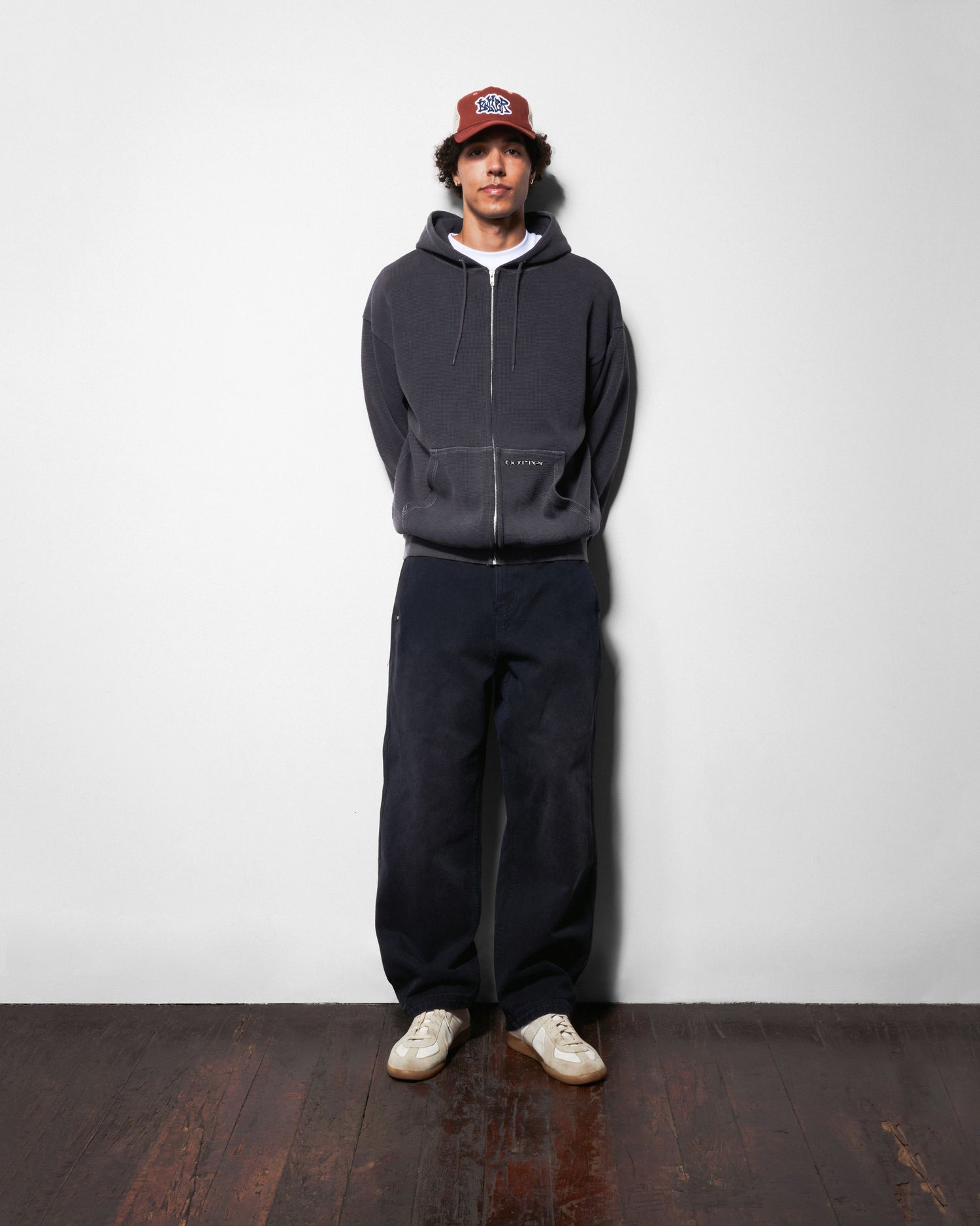 Waffle Zip-Thru Hood, Urchin Overdye