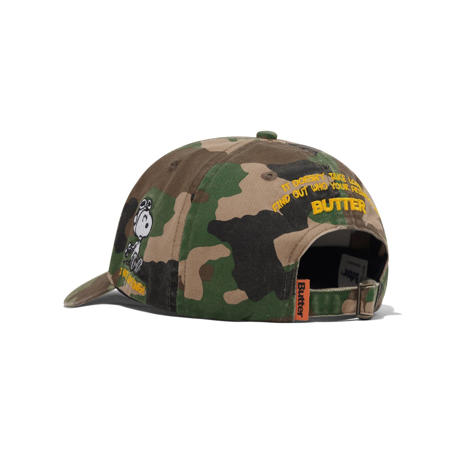 Rats 6 Panel Cap, Washed Camo
