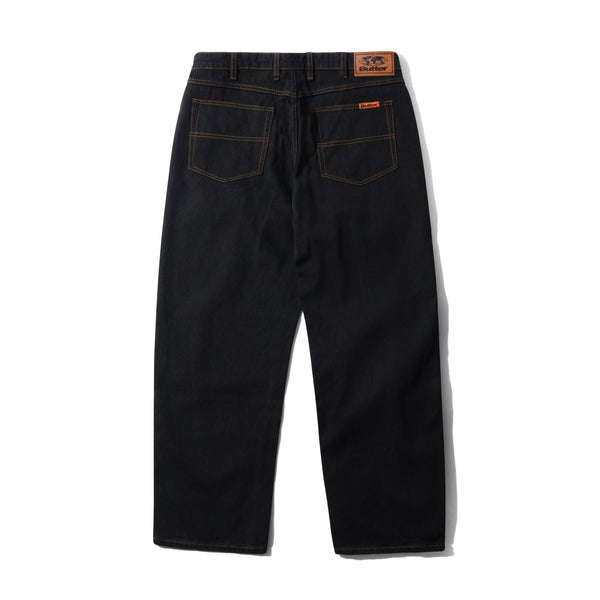 パンツ BUTTER GOODS BLUE NOTE JEANS BLACK Butter Goods Davide Double Knee Jeans - Washed Black | Flatspot