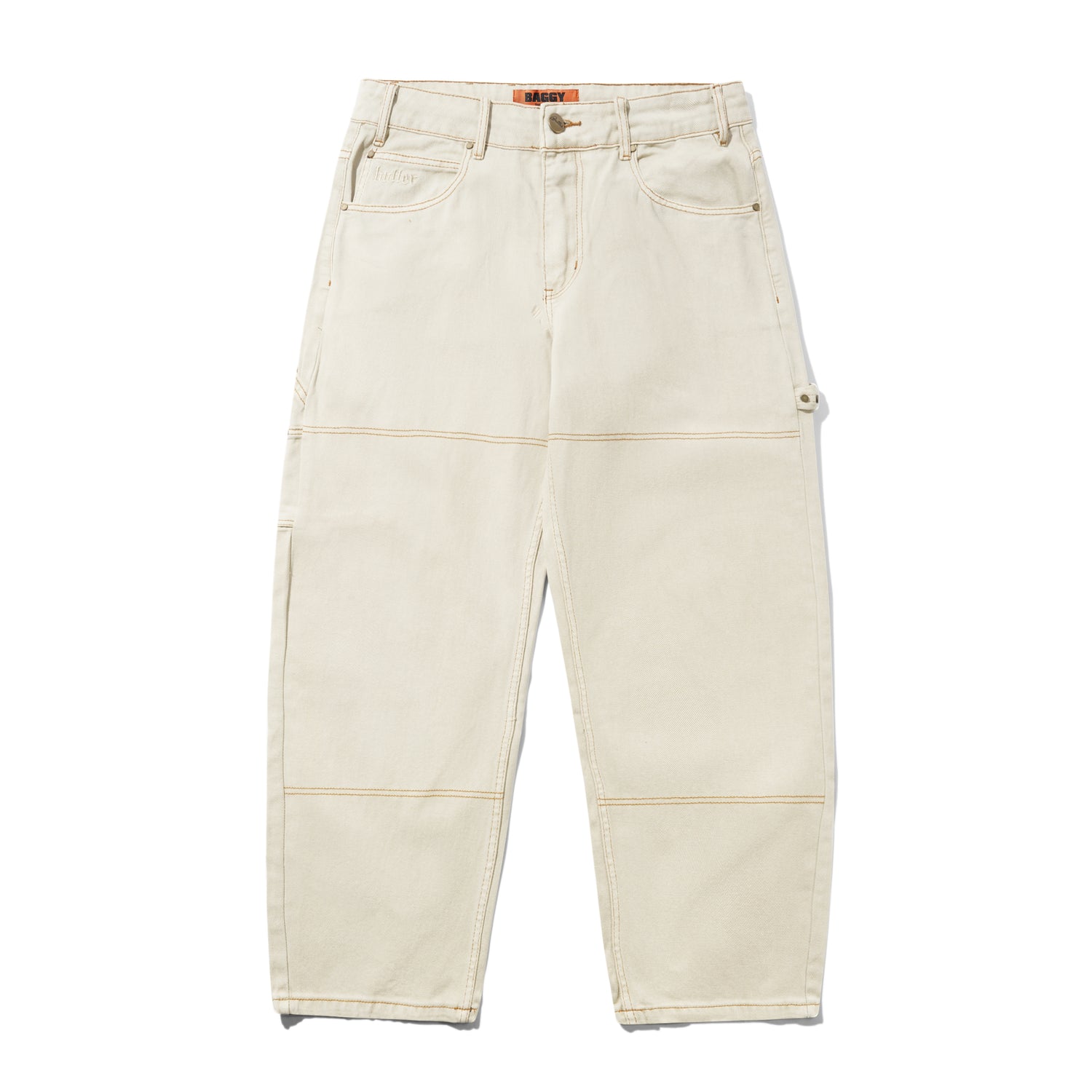 Rivet Denim Jeans, Bone