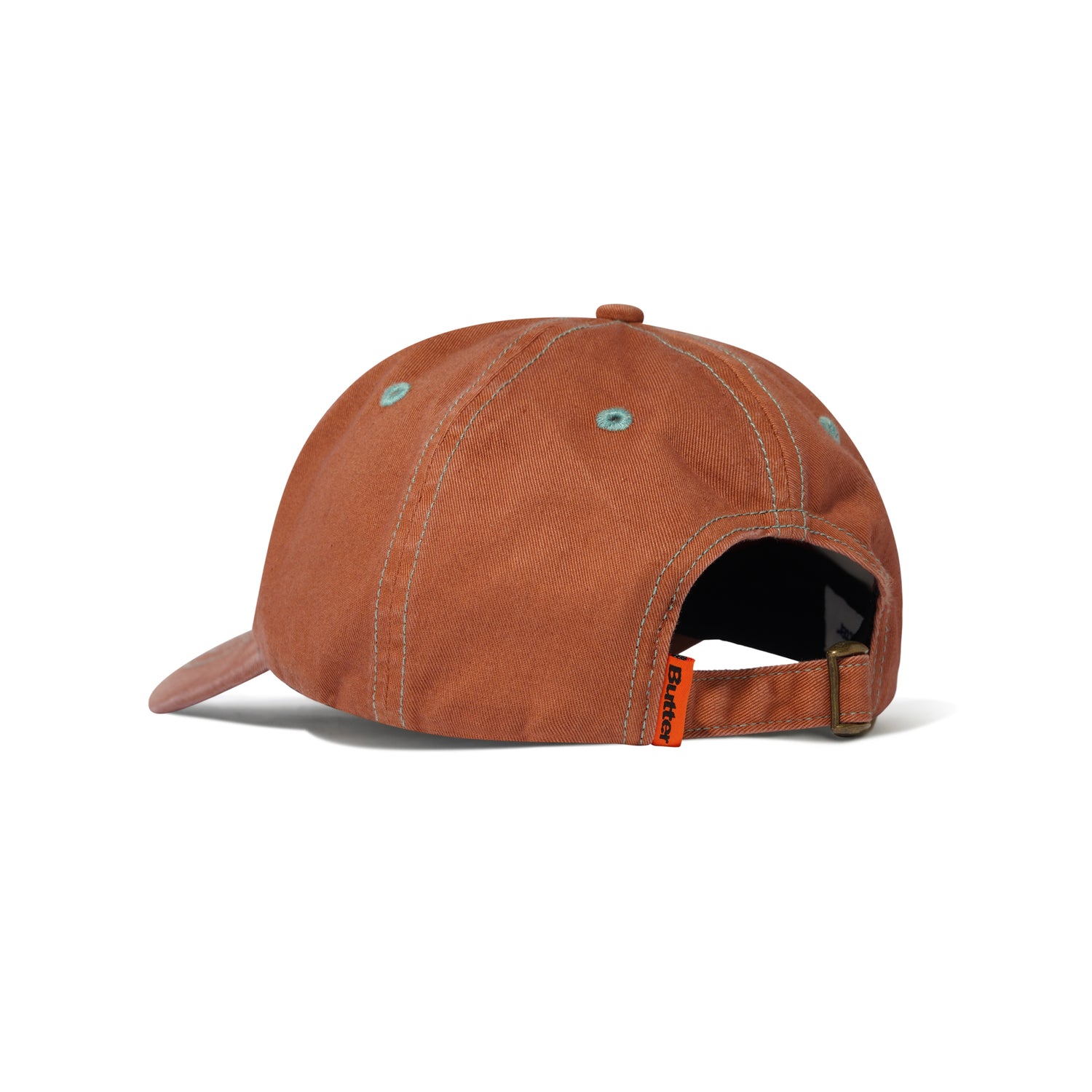 Rounded Logo 6 Panel Cap, Washed Sangria