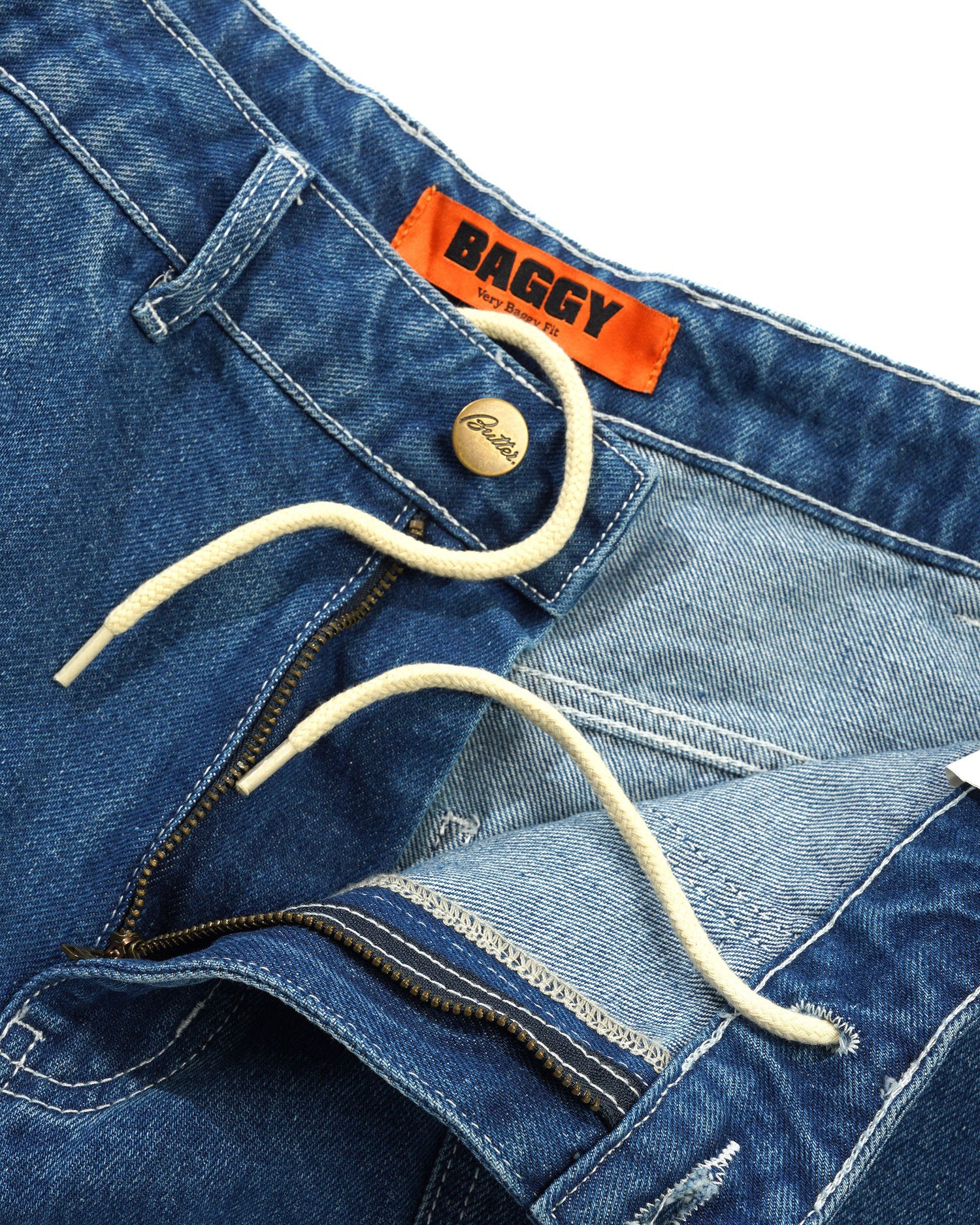 Scribble Denim Jeans, Mid Blue