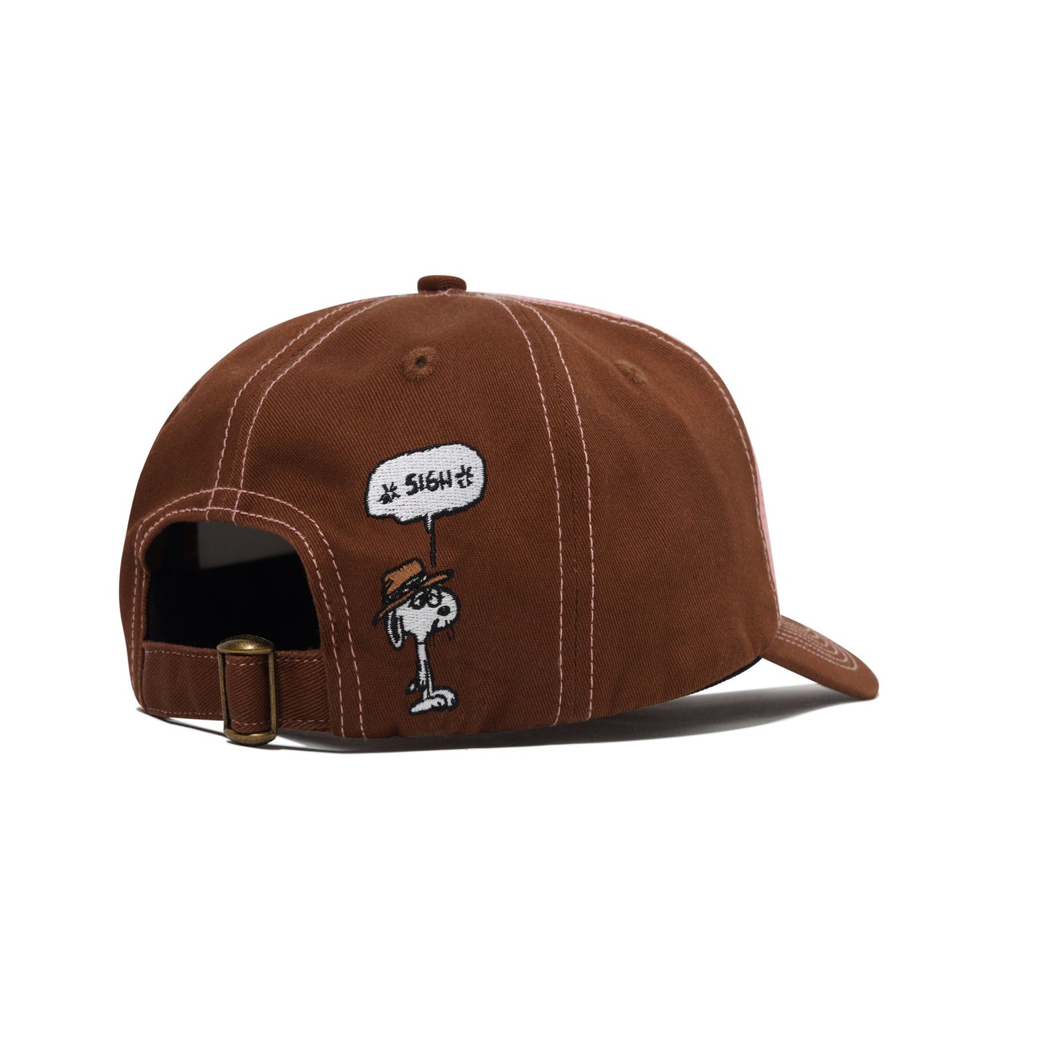 Spike 5 Panel Cap, Brown / Light Pink