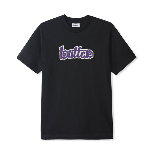 【BUTTER GOODS】 LAZY LOGO TEE (BLACK) Butter Goods Lazy Logo Tee Black | BSTN Store