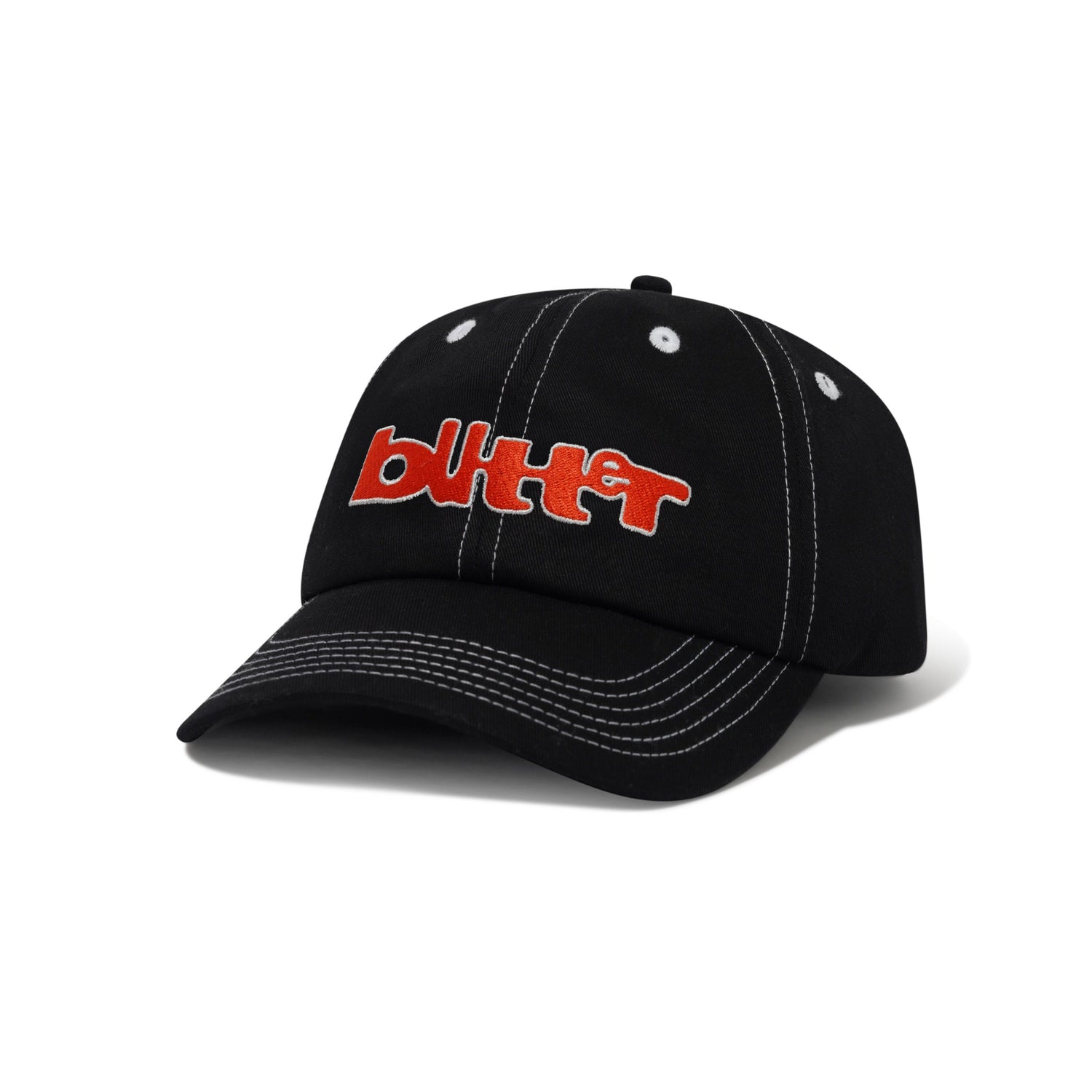 Warped 6 Panel Cap, Black
