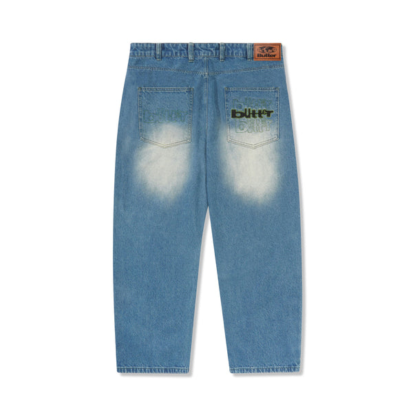 【BUTTER GOODS】Warped Denim Jeans2色 ★大人気★送料・関税込 Warped Denim Jeans, Washed Mid Blue – Butter Goods
