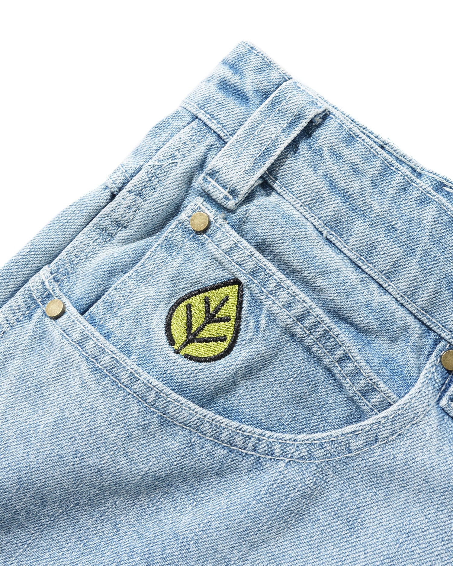 Weathergear Denim Shorts, Faded Blue