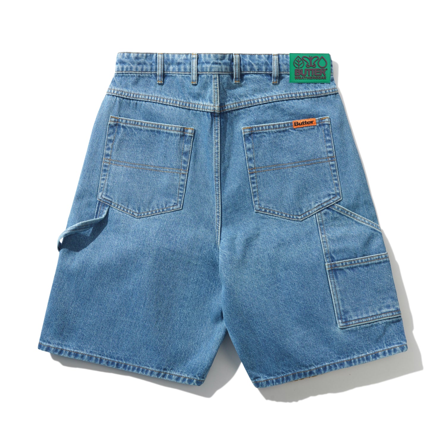 Weathergear Denim Shorts, Streaky Indigo