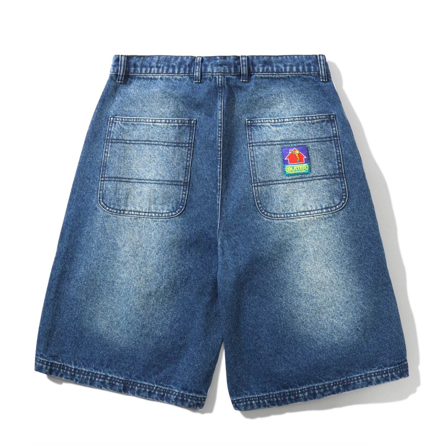 Work Shorts, Distressed Indigo