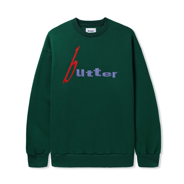 Pre-Owned Mens store Large Black Green Butter Goods Crewneck