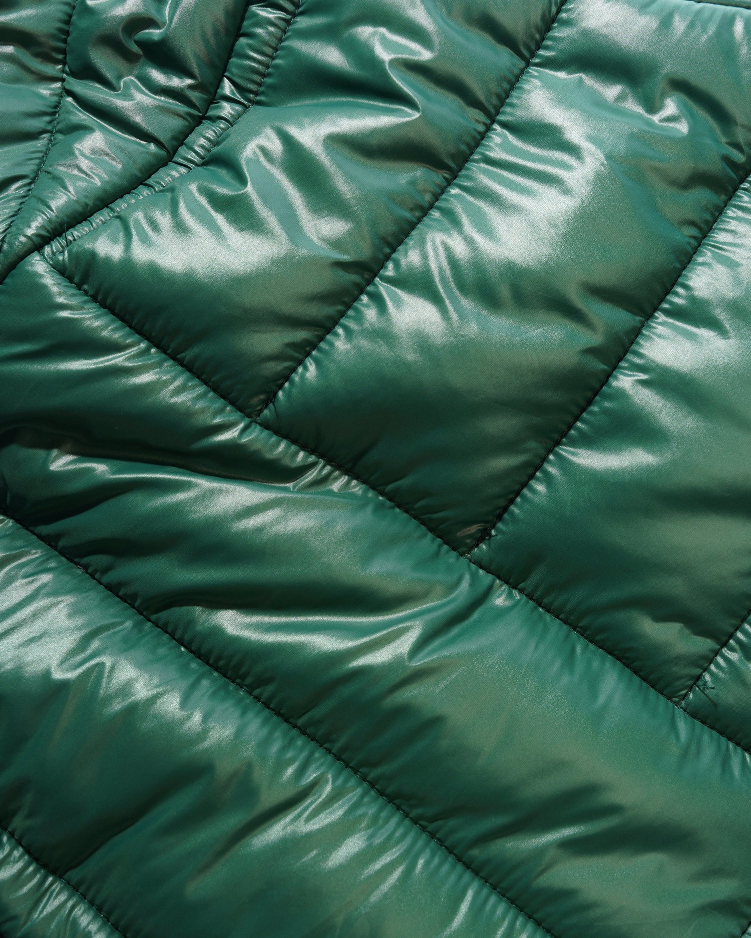 Shiny Anorak Puffer Jacket, Forest