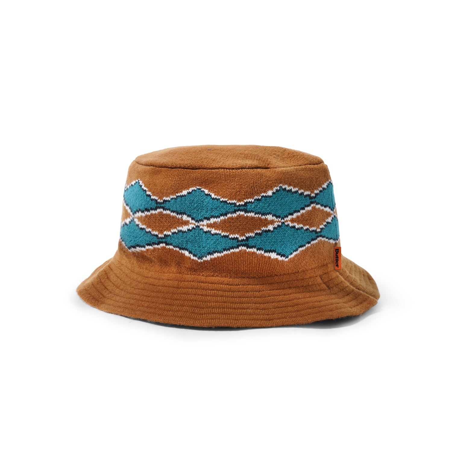 Diamond Knit Bucket Hat, Nutmeg