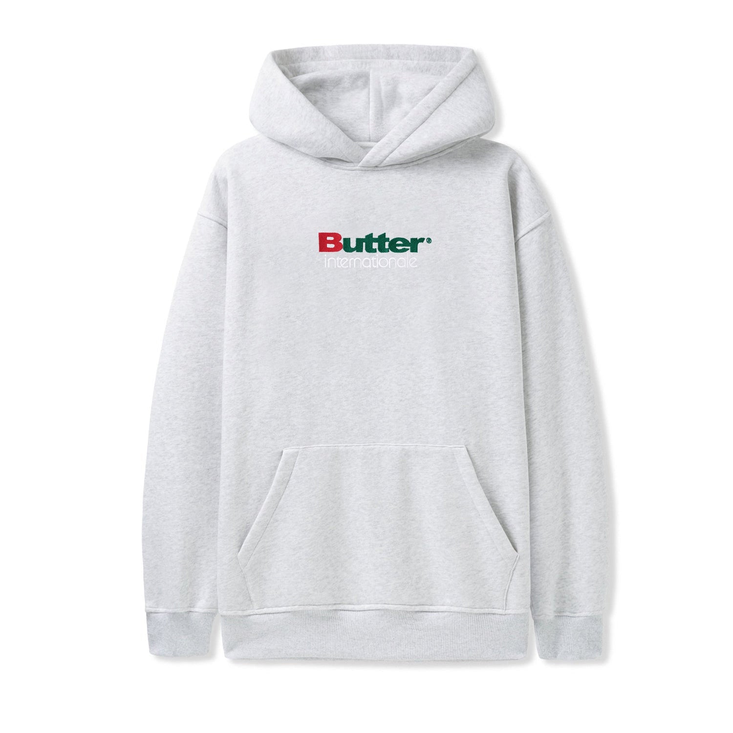 Internationale Embroidered Pullover, Ash Grey