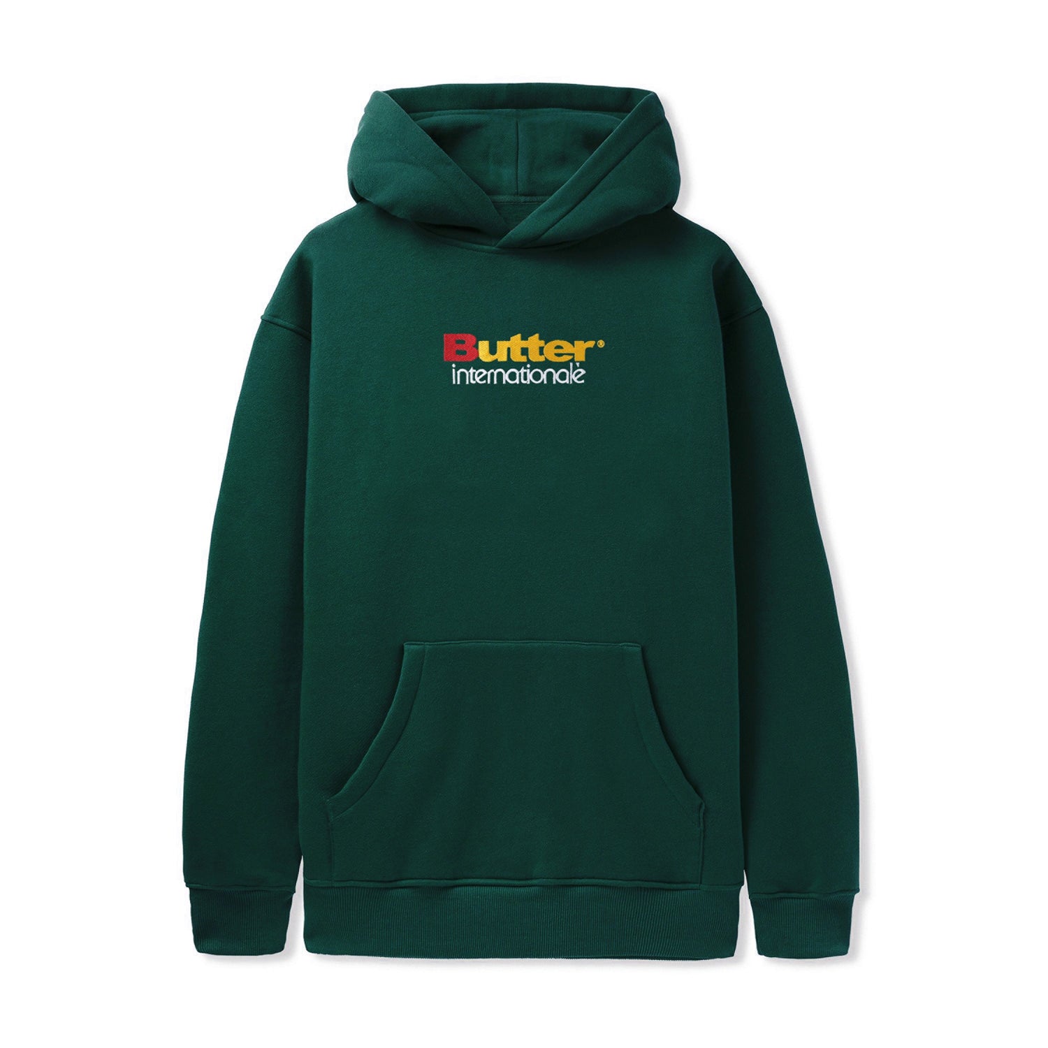 Internationale Embroidered Pullover, Forest Green