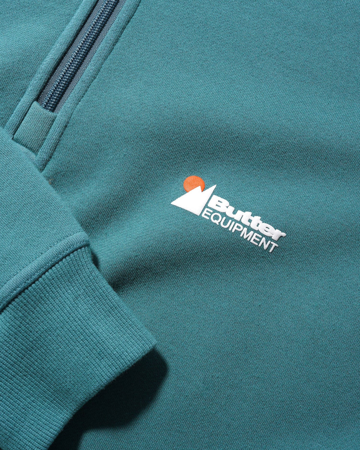 Pigment Dye 1/4 Zip Pullover, Jungle Wood