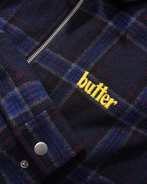 Butter Goods Plaid Flannel Insulated Overshirt Brown/Beige