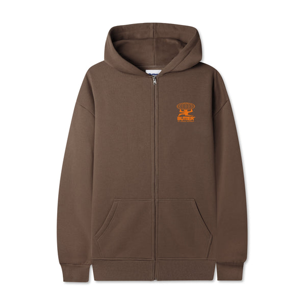 Terrain Zip-Thru Hood, Washed Brown – Butter Goods