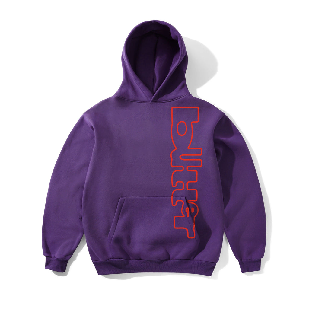 Warped Pullover Hood Purple