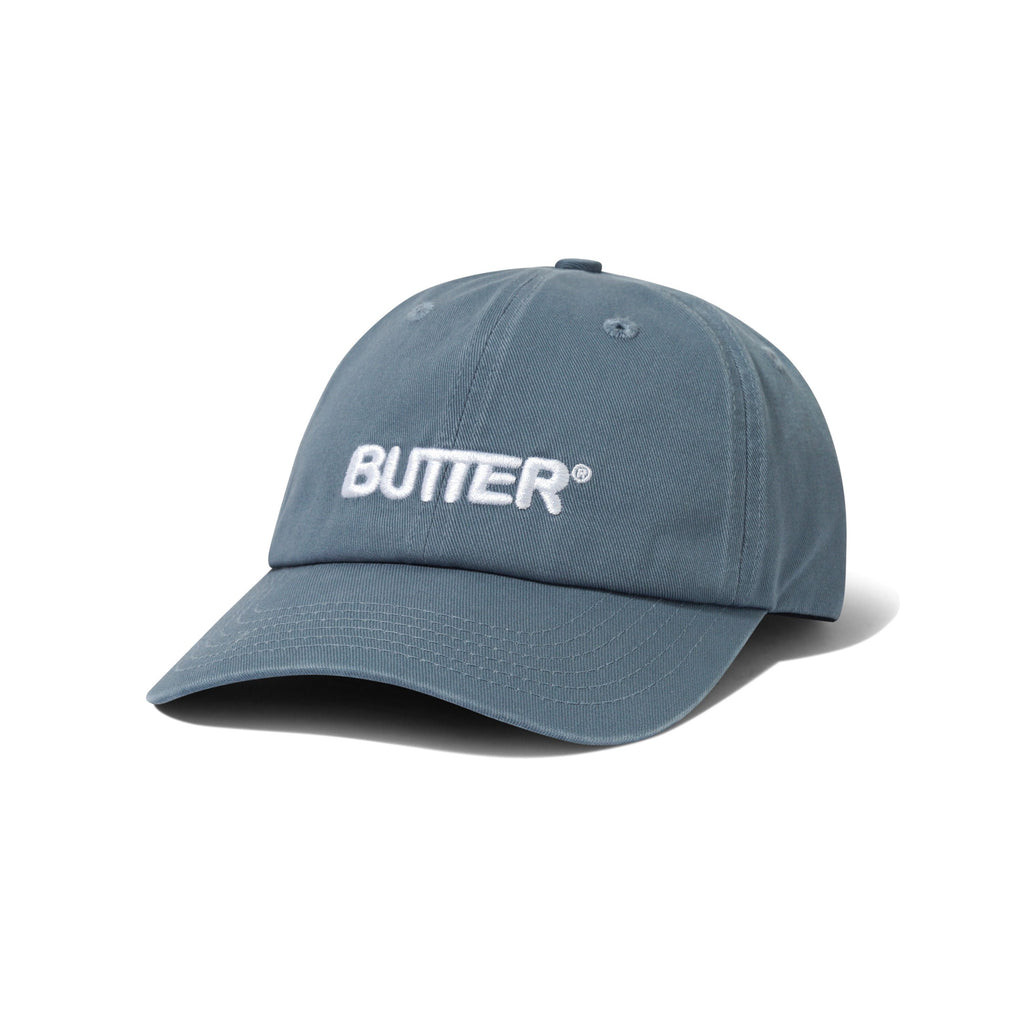 Rounded Logo 6 Panel Cap Washed Ocean