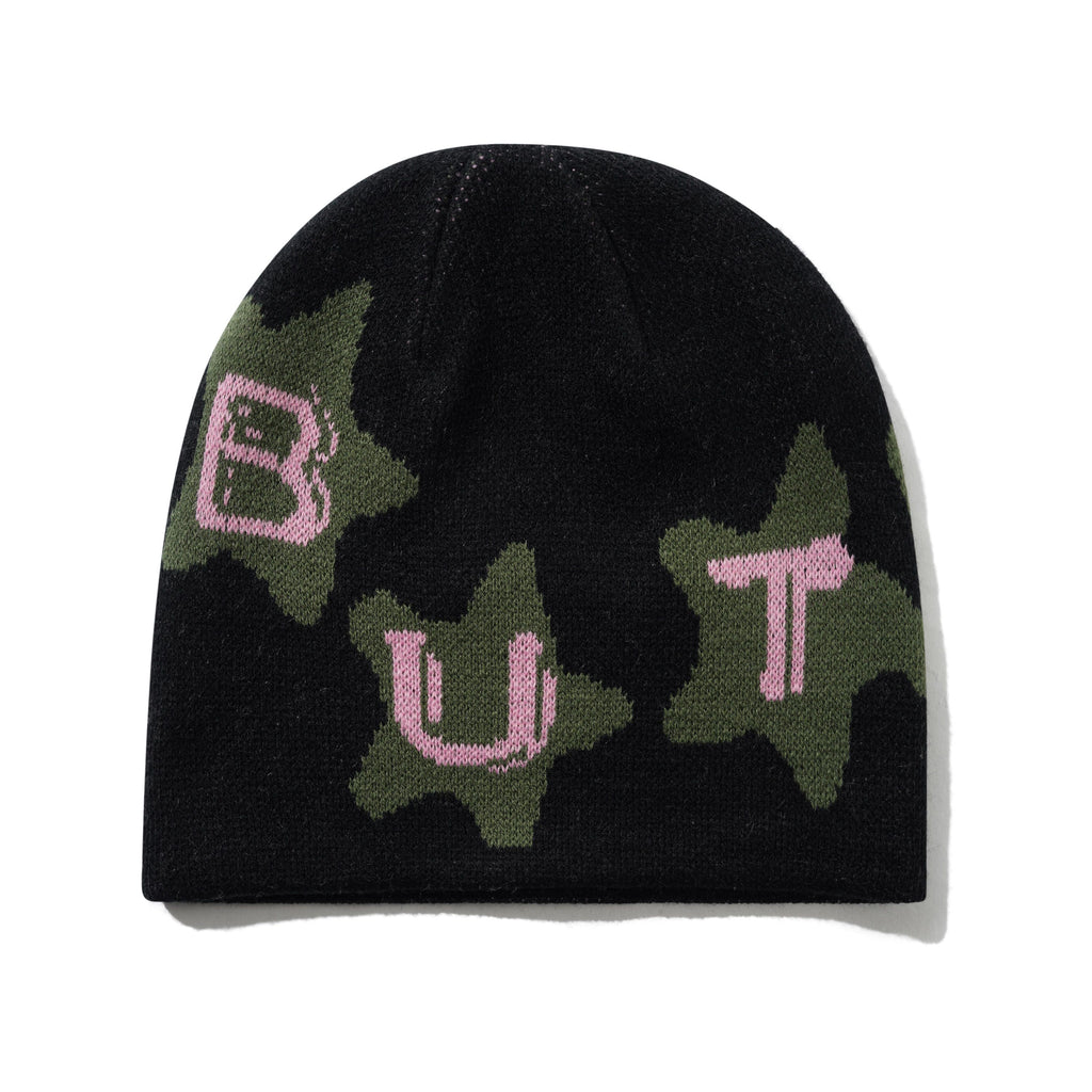Stars Skully Beanie Black