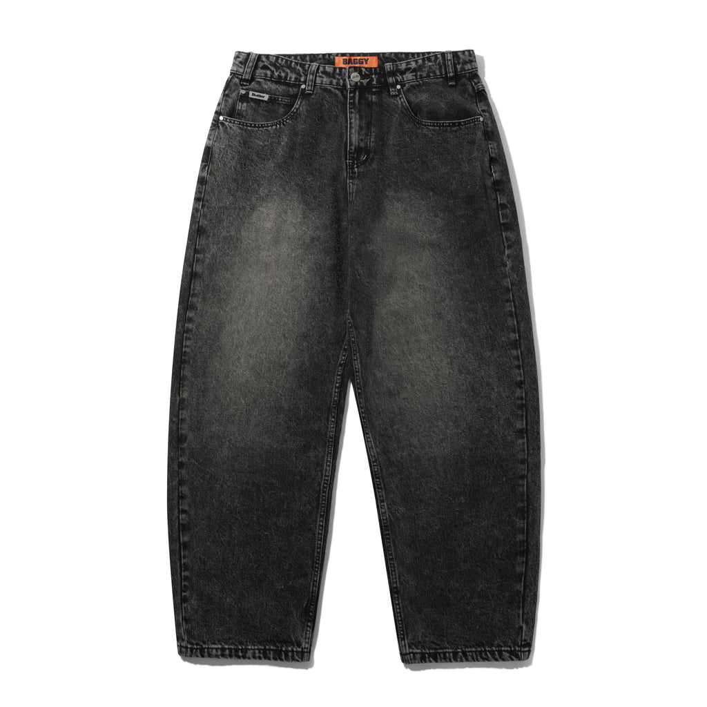 Baggy Denim Jeans Distressed Black