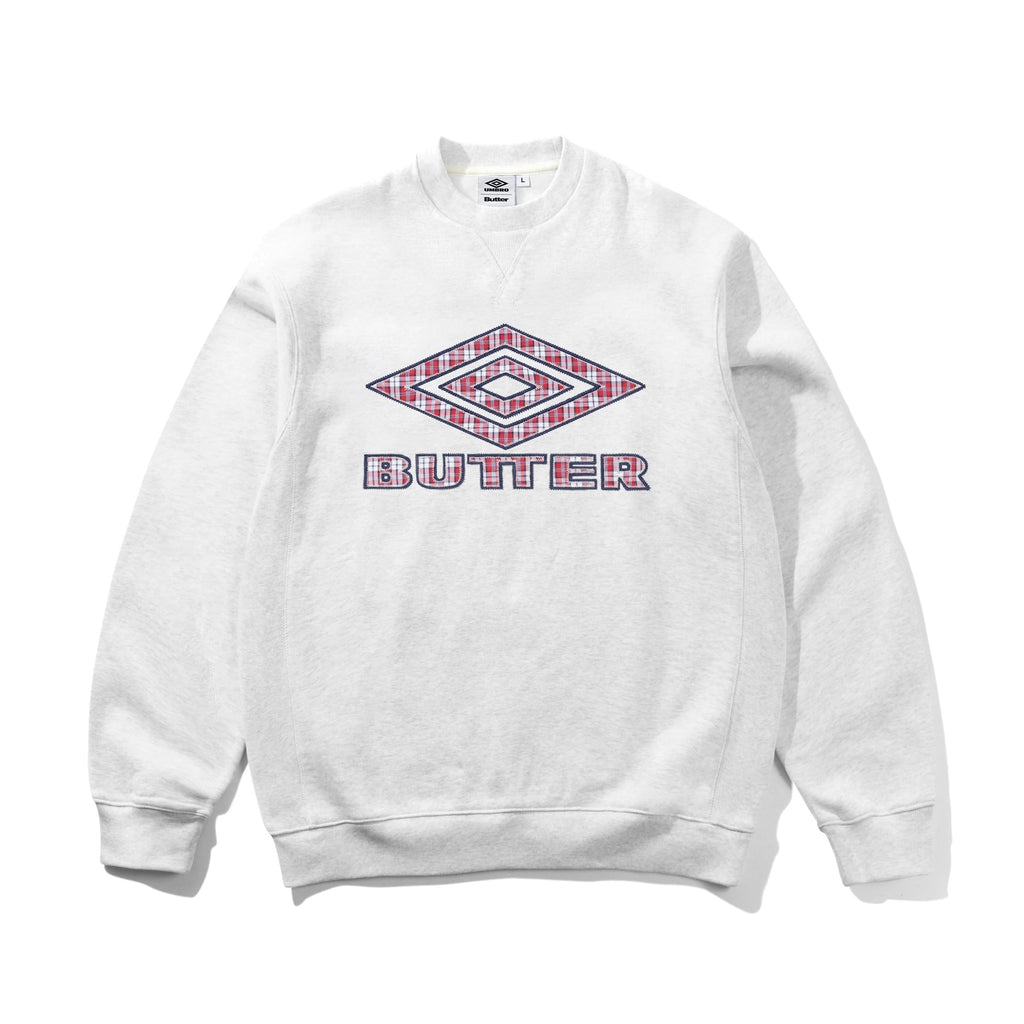 Diamond Applique Crewneck Ash