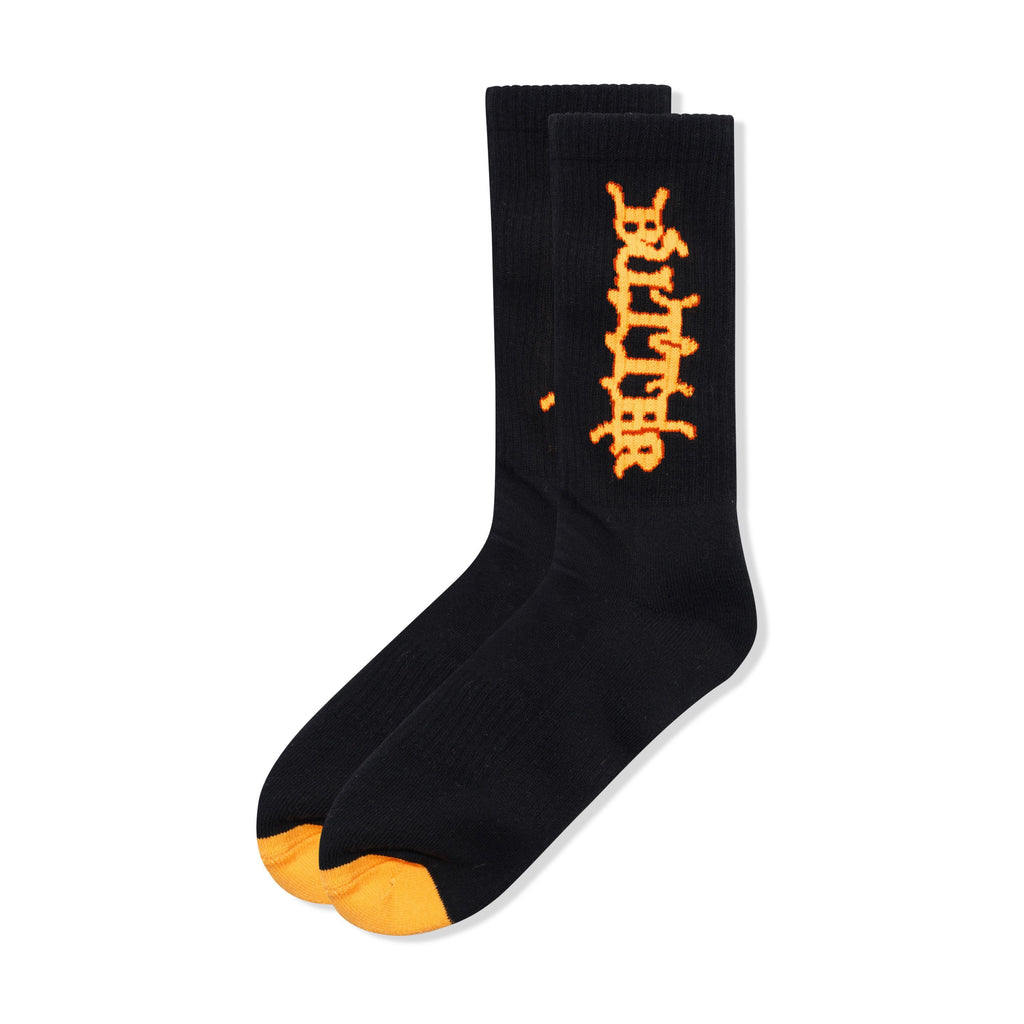 Serif Socks Black
