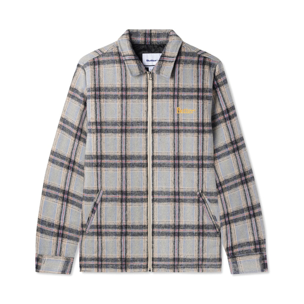 Insulated Plaid Zip Thru Jacket Butter Goods