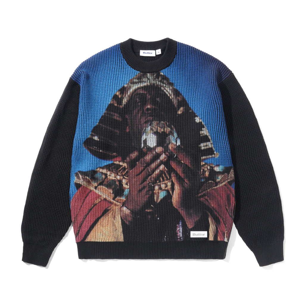 Sun Ra Knit Sweater Black